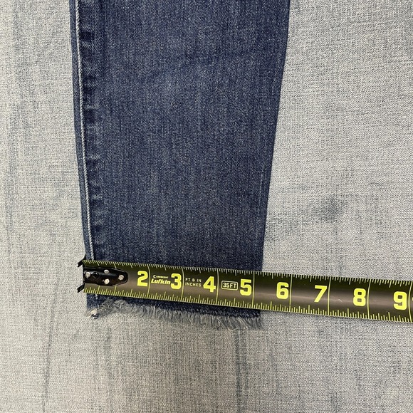 Abercrombie & Fitch Ankle Jeans Womens 4/27 Blue Denim Cotton High Rise Raw Hem - Picture 6 of 15